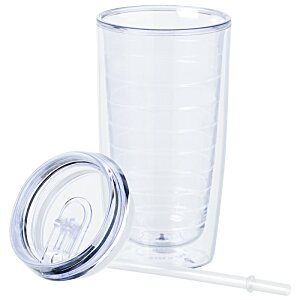 Additional Image 1 - a clear glass with a lid