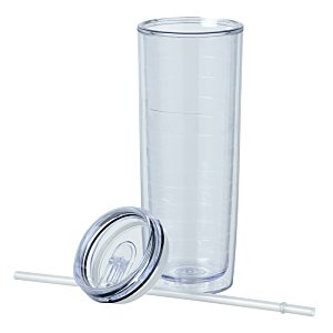 Additional Image 1 - a clear glass with a lid
