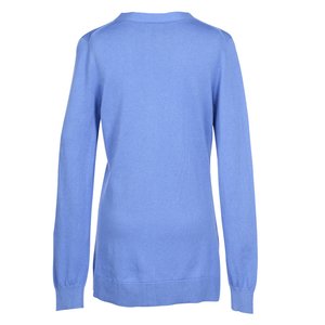 Additional Image 1 - a blue long sleeved shirt