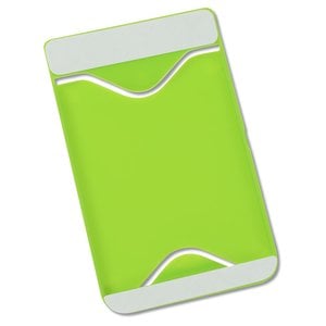 Additional Image 1 - a green card holder with a white border