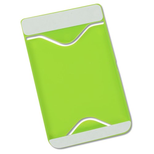 Additional Image 1 - a green card holder with a white border