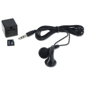 Additional Image 3 - a black headphones with a cord