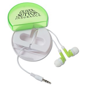 Additional Image 2 - a green earbuds and a case