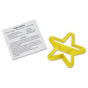 Additional Image 1 - a yellow star shaped cookie cutter next to a piece of paper