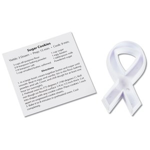 Additional Image 1 - a white ribbon next to a piece of paper