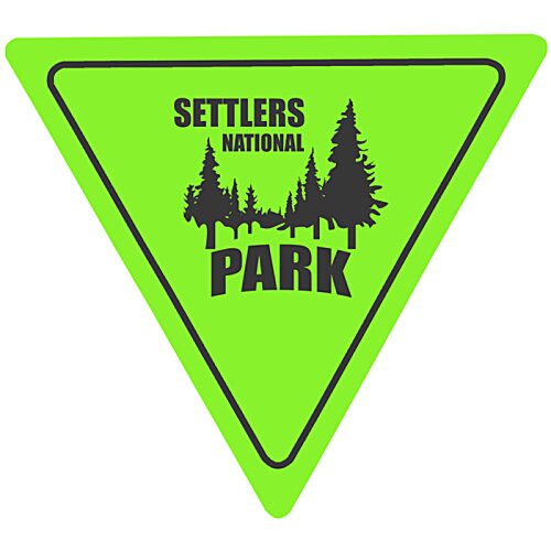 Additional Image 1 - a yellow triangle sign with black text