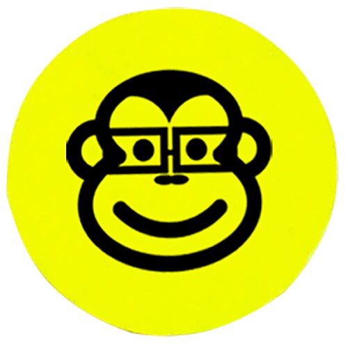 Additional Image 1 - a yellow circle with a black face and glasses