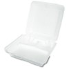 View Image 2 of 2 of Foam Hinged Deli Container - Large With Compartments