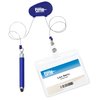 View Image 2 of 4 of Retractable Badge Holder with Stylus Pen - Closeout