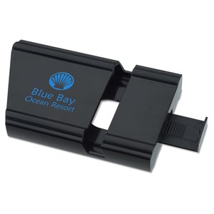 Additional Image 2 - a black object with a blue logo