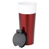 View Image 2 of 3 of Glossy Stainless Ceramic Tumbler - 16 oz. - Closeout