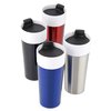 View Image 3 of 3 of Glossy Stainless Ceramic Tumbler - 16 oz. - Closeout