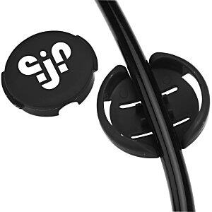 Additional Image 4 - a close up of a black headphones