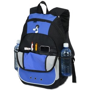 Additional Image 1 - a blue and black backpack