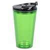Additional Image 2 - a green plastic cup with a black lid