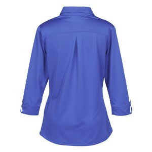 Additional Image 1 - a blue shirt with a long sleeve
