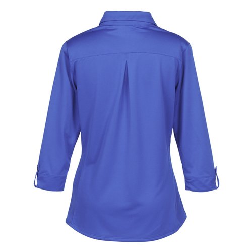 Additional Image 1 - a blue shirt with a long sleeve