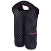 View Image 2 of 3 of Tuscany Double Wine Tote - Polka Dots - Closeouts