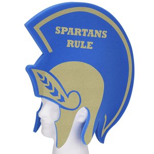 Additional Image 1 - a blue and gold helmet