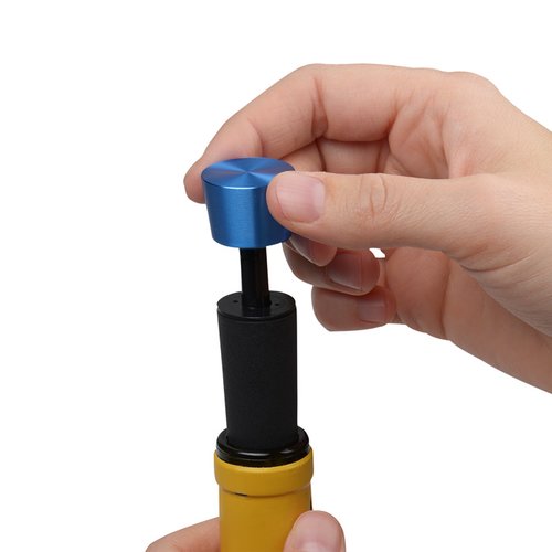 Additional Image 2 - a hand holding a blue and black tube
