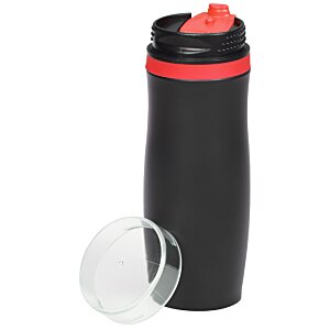 Additional Image 1 - a black and red water bottle