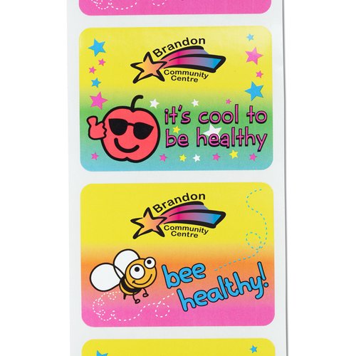 Additional Image 1 - a group of colorful rectangular labels