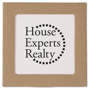 Additional Image 3 - a square brown frame with black text