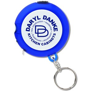 Additional Image 4 - a blue and white keychain
