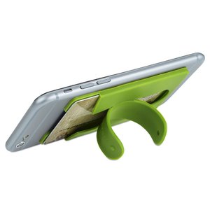 Additional Image 5 - a phone holder with a green grip