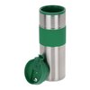 View Image 2 of 3 of Belted Silver Travel Tumbler - 14 oz. - Closeout