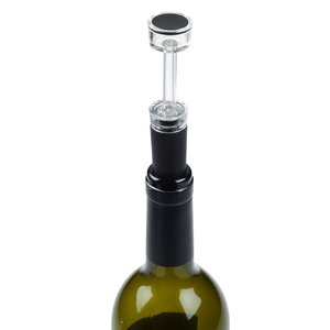 Additional Image 4 - a bottle of wine with a cork stopper with Willis Tower in the background