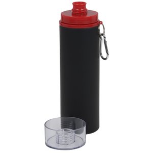 Additional Image 1 - a black and red water bottle