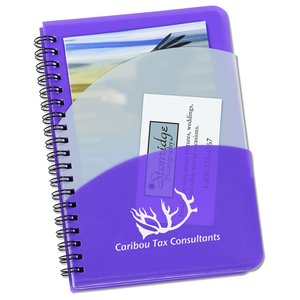 Additional Image 1 - a purple spiral notebook with a purple cover