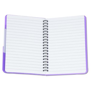 Additional Image 2 - a white notebook with purple cover