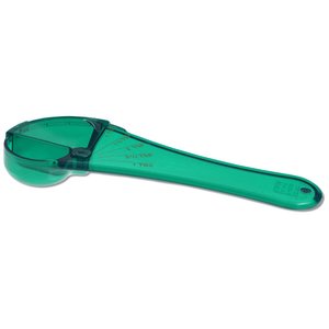 Additional Image 2 - a green plastic spoon with a black handle