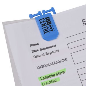 Additional Image 2 - a close-up of a paper with a blue clip