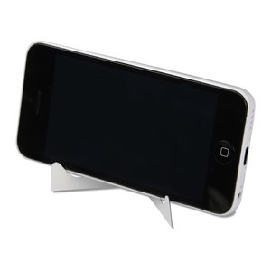 Additional Image 4 - a black cell phone on a stand