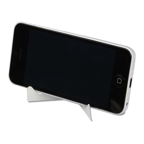 Additional Image 4 - a black cell phone on a stand