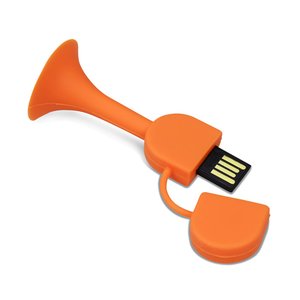 Additional Image 3 - an orange usb flash drive