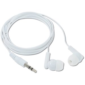 Additional Image 2 - a white earbuds with a wire