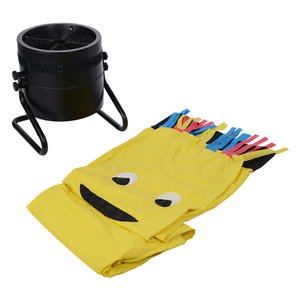 Additional Image 1 - a yellow bag with colored pens next to a black bucket