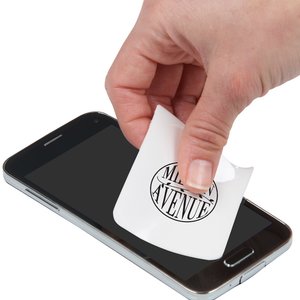 Additional Image 3 - a hand holding a white paper over a black cell phone