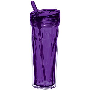 Additional Image 1 - a purple cup with a straw