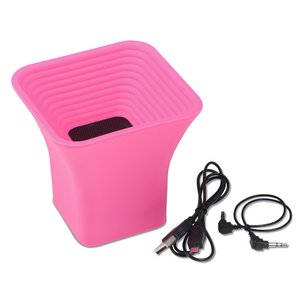 Additional Image 2 - a pink box with a black cord