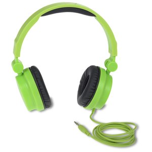 Additional Image 2 - a green headphones with a cord