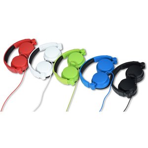 Additional Image 4 - a group of colorful headphones