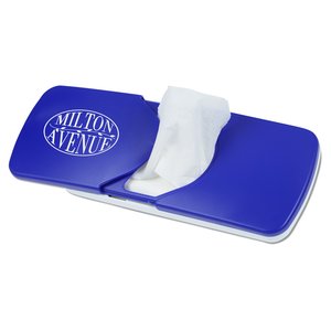 Additional Image 1 - a blue rectangular object with a white tissue