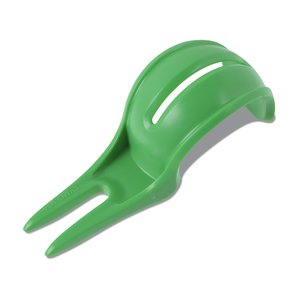 Additional Image 1 - a green plastic fork with two fingers
