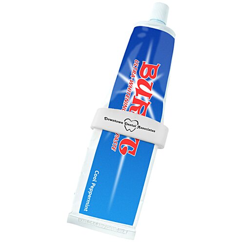 Additional Image 1 - a blue tube with red text on it