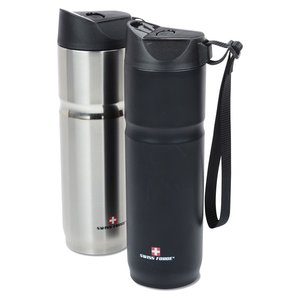 Additional Image 2 - a black and silver thermos